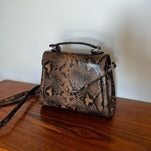 Small snake print bag